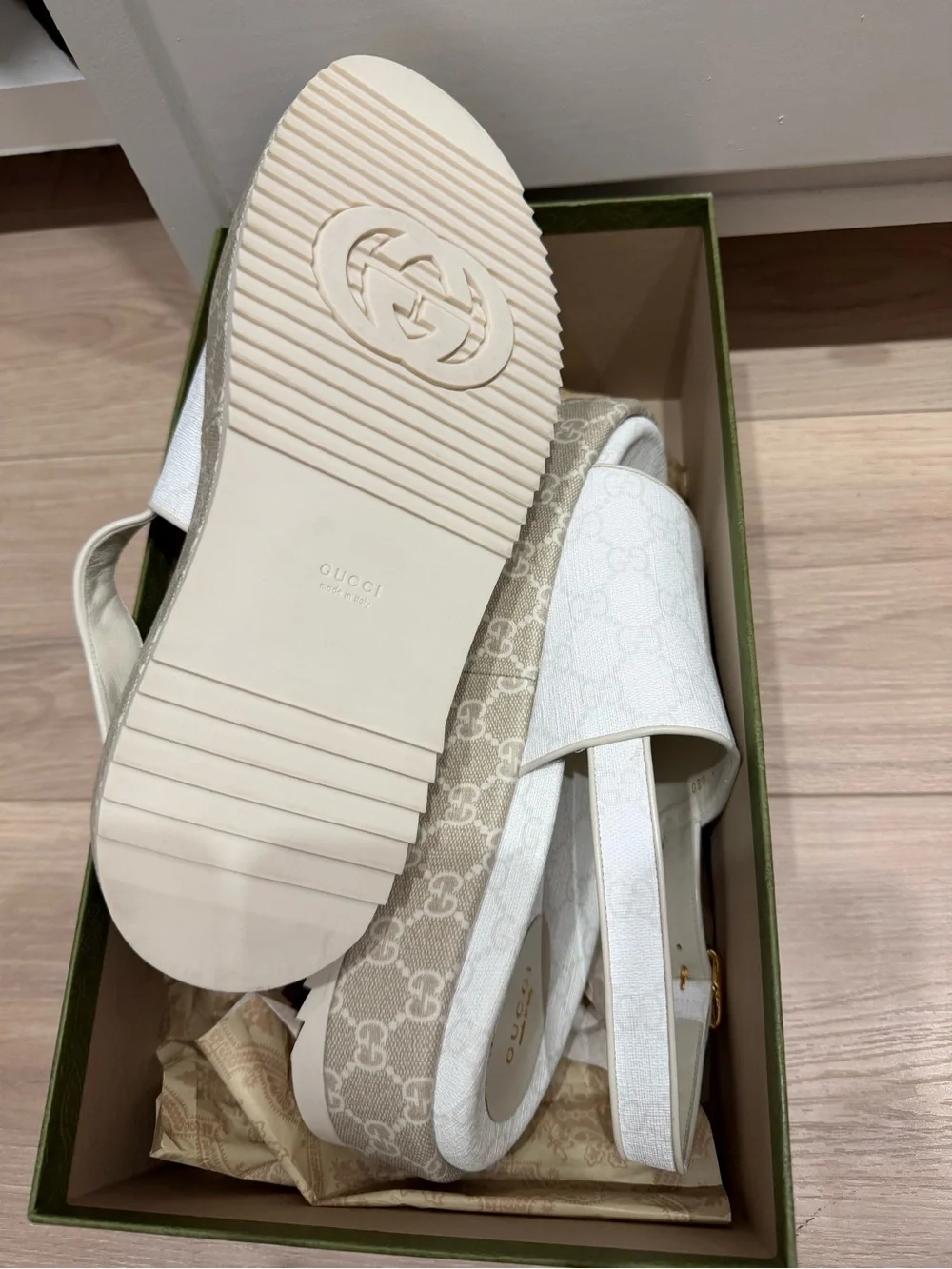 Gucci Platform Slingback Sandals 42